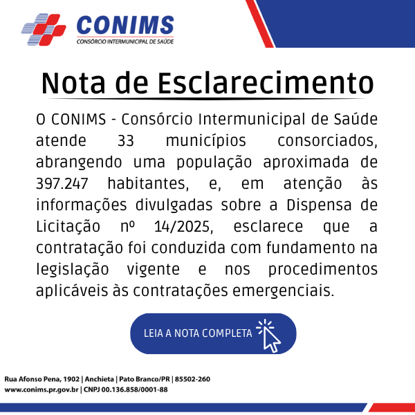NOTA DE ESCLARECIMENTO