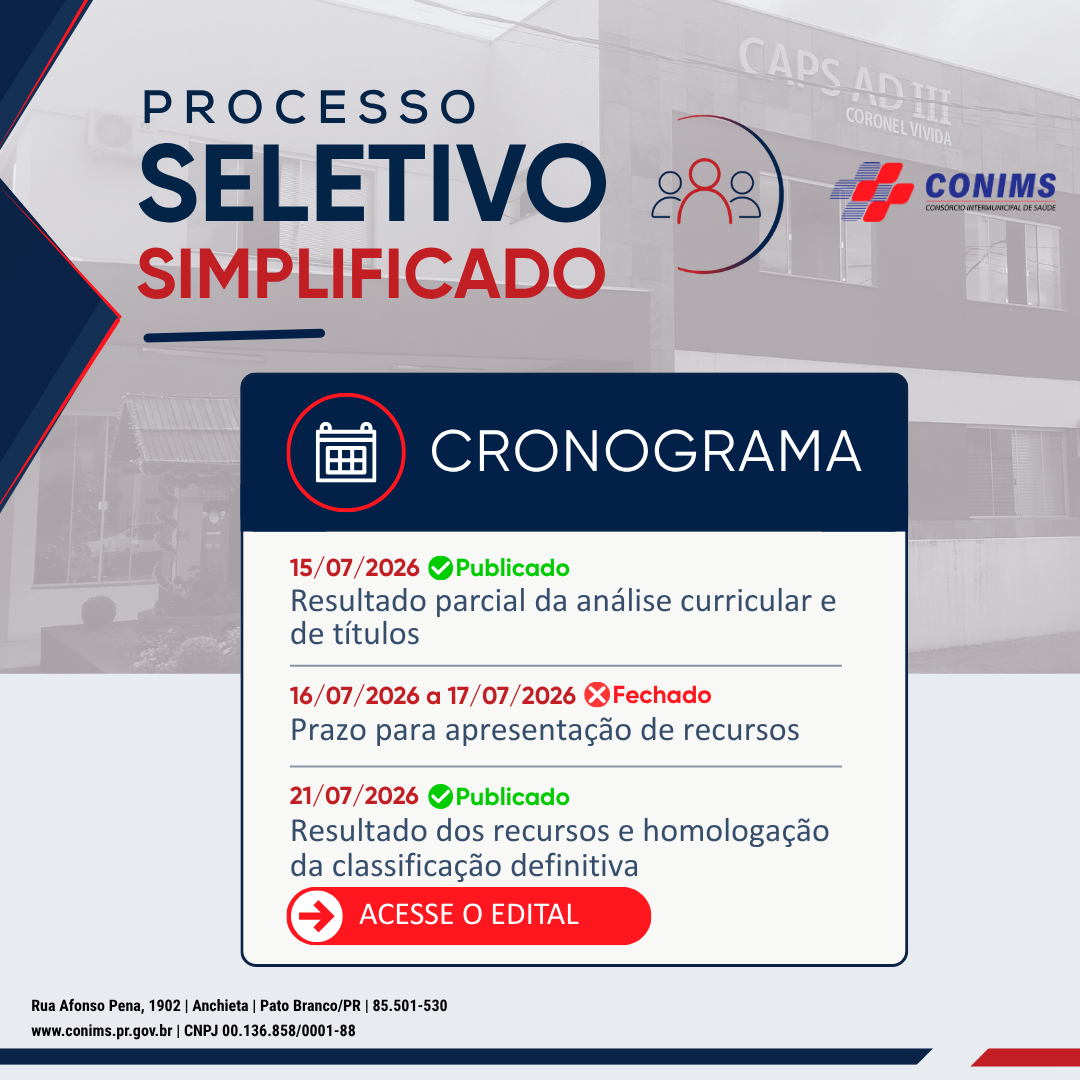 HOMOLOGAÇÃO DA CLASSIFICAÇÃO DEFINITIVA