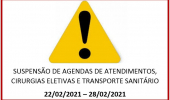 SUSPENSÃO DE ATENDIMENTOS
